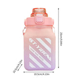 Unbreakable 1.5L Multicoloured Water Bottle