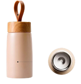 Flask strap with bamboo lid