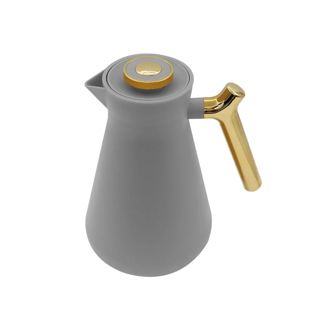 Flask with push button