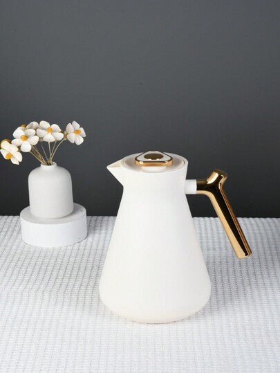 Flask with push button