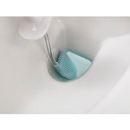 Slimline storage caddy supplied with the blue Joseph Joseph Flex toilet brush, third product image