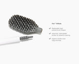 Joseph Joseph Flex TriBlade toilet brush white with holder open
