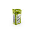 Joseph Joseph Fold Flat Grater Plus 4-in-1 box grater in green.