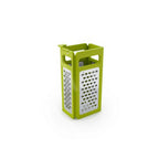 Joseph Joseph Fold Flat Grater Plus 4-in-1 box grater in green.