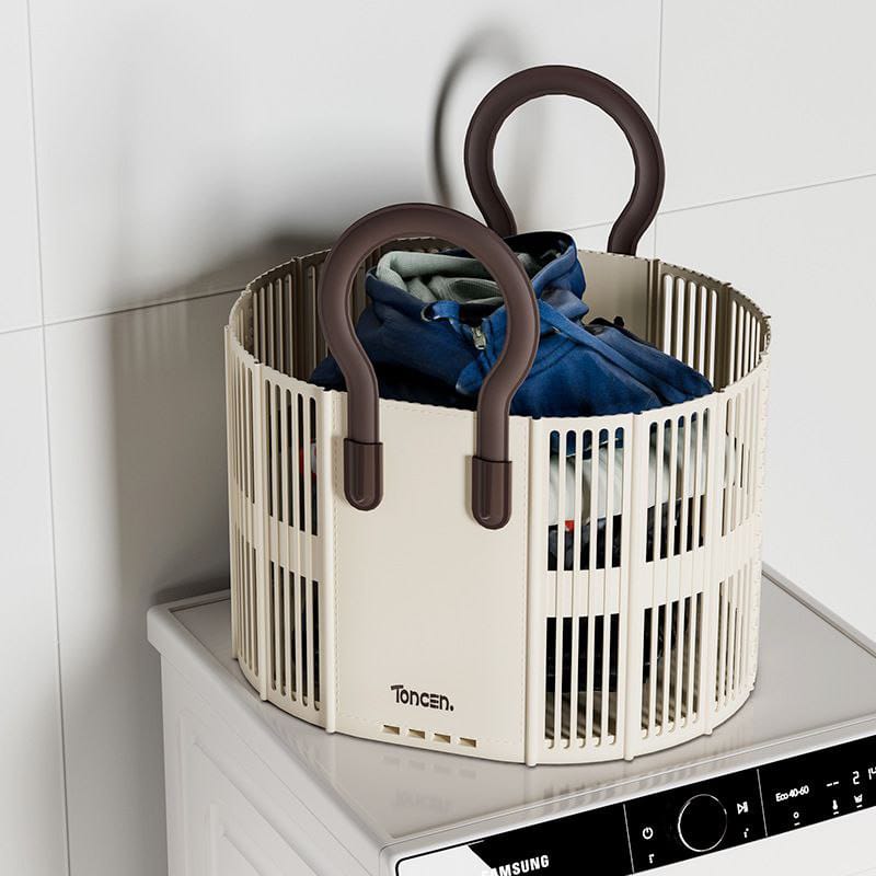 Foldable laundry /  Toy Basket with Handle