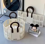 Foldable laundry /  Toy Basket with Handle