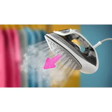 Philips 2000 Series Steam Iron 2000W Ceramic Soleplate - Lightweight Design, 25g/min Steam, 250ml Tank, Drip Stop