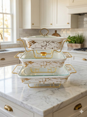 Ceramic Food Warmer Serving Bowl with Lid – Heat Retaining Hot Food Warmer Dish for Stew Rice Vegetables Oven Microwave Safe Ceramic Serving Bowl Set