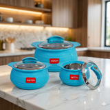 Milton Weave Insulated Casserole Hotpot Set 3 Pcs – 1000ml 1500ml 2500ml for Hot Food Lunch and Meals