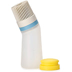 Joseph Joseph Glaze refillable silicone pastry brush in Stone with two interchangeable heads.