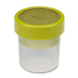 Joseph Joseph GoEat Compact 2-in-1 snack pot in green, 240 ml and 100 ml leak-proof pots.