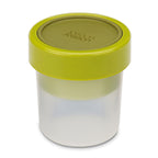 Joseph Joseph GoEat Compact 2-in-1 snack pot in green, 240 ml and 100 ml leak-proof pots.