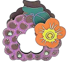 Gold leaf Multicolor Wooden Pen Stand With Mirror