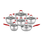 Signature Home Cooking Pot Set Stainless Steel Cookware Set Pots and Pans Kitchen