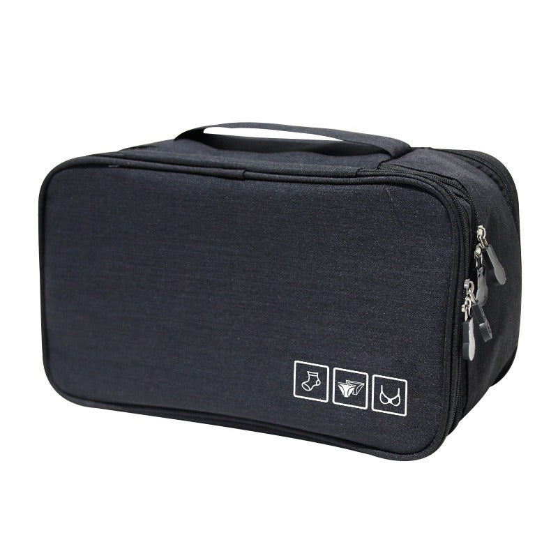 Travel Underwear & Accessories Organizer |  Multi-Compartment Packing Bag