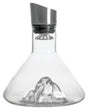 Bon Appetit enhanced wine decanter 1.5L with sculpted peak base and stainless steel filter