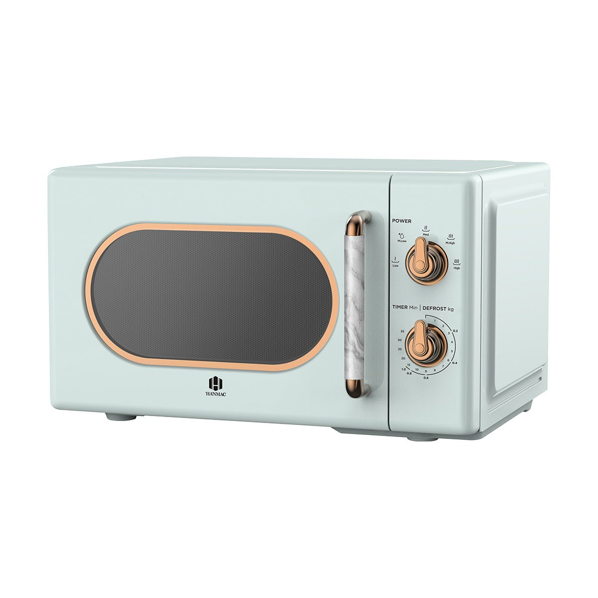 Hanmac 20L Digital Solo Microwave – 700W, 5 Power Levels, 95-Min Timer, Defrost & Speed Cooking