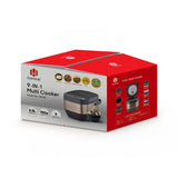 Hanmac  5.5L 9-in-1 Multi Cooker  Rice Cooker– 1100W, Stainless Steel Body, Delay Timer, Non-Stick Bowl & Family-Sized Capacity