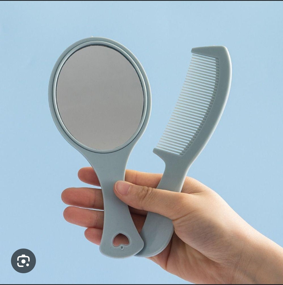 3sets Hand mirror comb