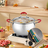 Signature Home Cooking Pot Set Stainless Steel Cookware Set Pots and Pans Kitchen