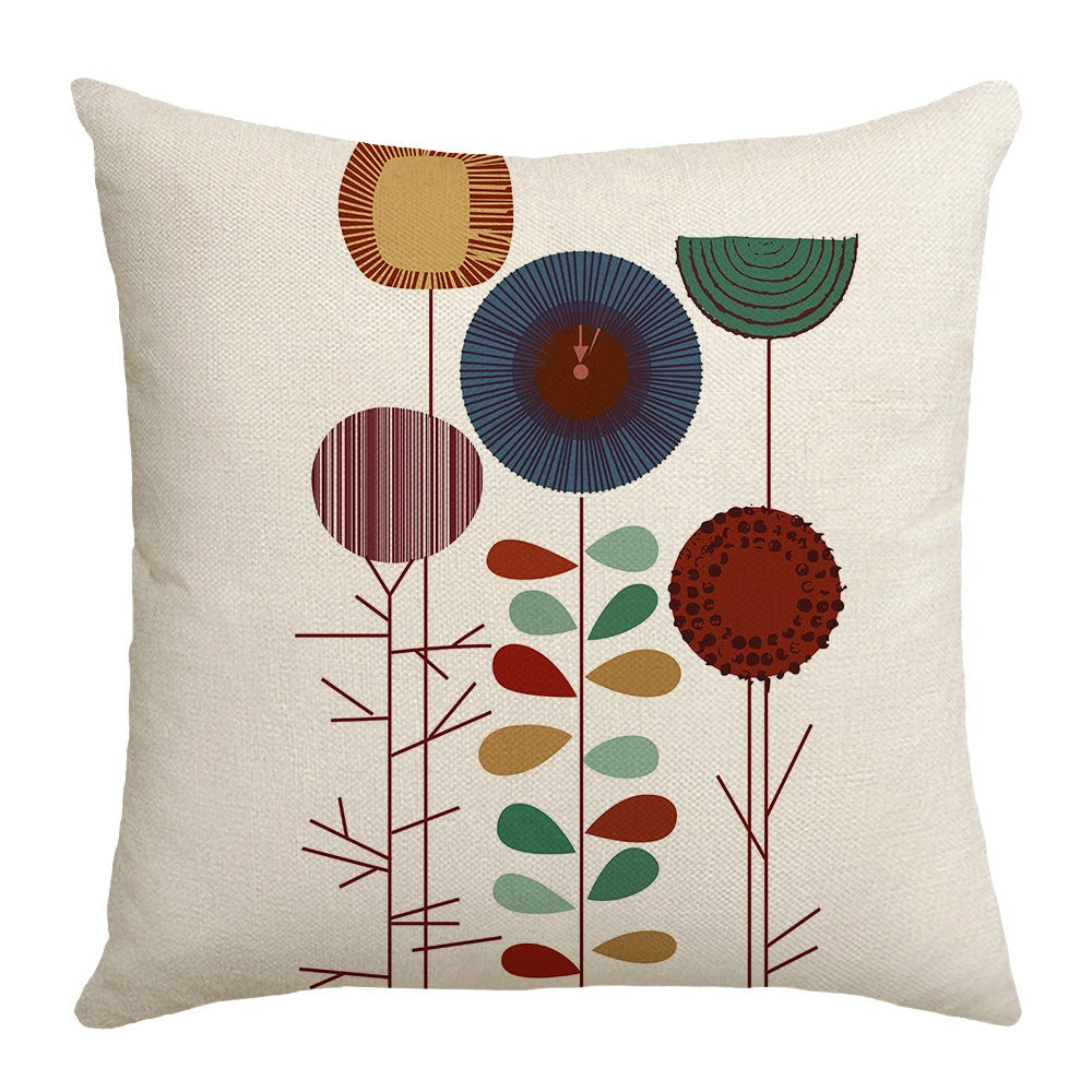Retro Fashion Cotton Linen Blend Throw Pillow Covers