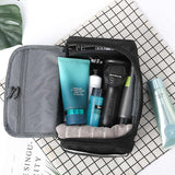 Travel Toiletry Bag for Hanging Men and Women Cosmetic Bag with Mesh and Zip Compartment Large Wash Bag Waterproof Men Women for Suitcase Hand Luggage