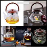 Heat resistant Tea and coffee pot with filter