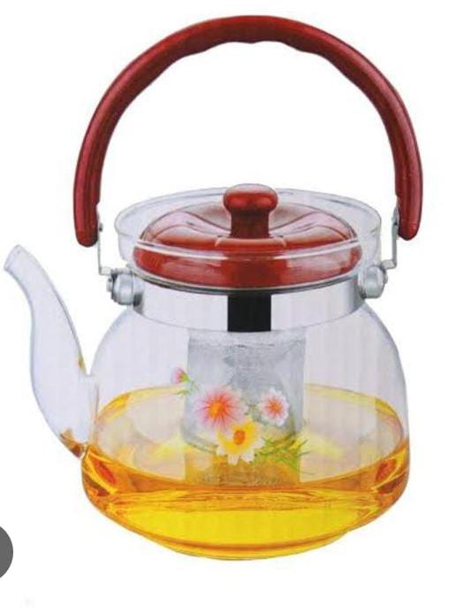 Heat resistant Tea and coffee pot with filter