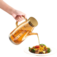 High Borosilicate Glass Oil Bottle with silicone base