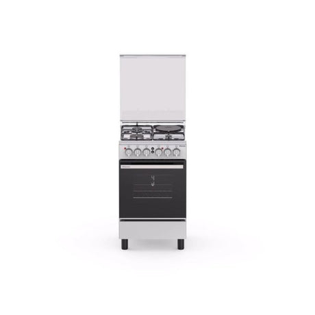 Hisense 50x55cm Free Standing Cooker Stainless Steel 2 Electric + 2 Gas with Electric Oven | HF522GE