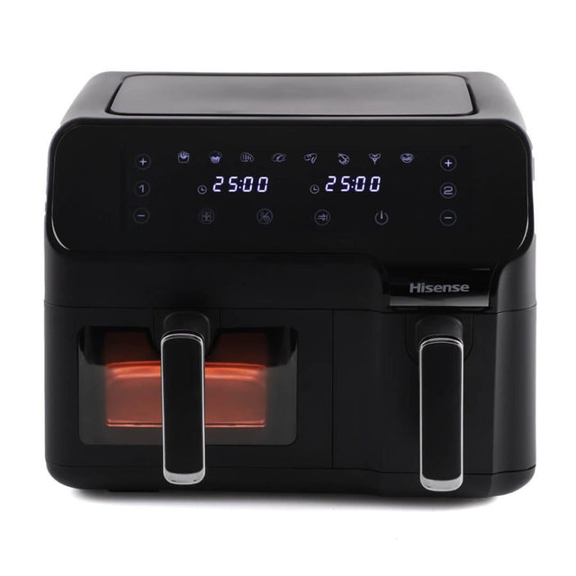 Hisense 8L Air Fryer Black Double Basket 1500+1200W | H08AFBK2S1