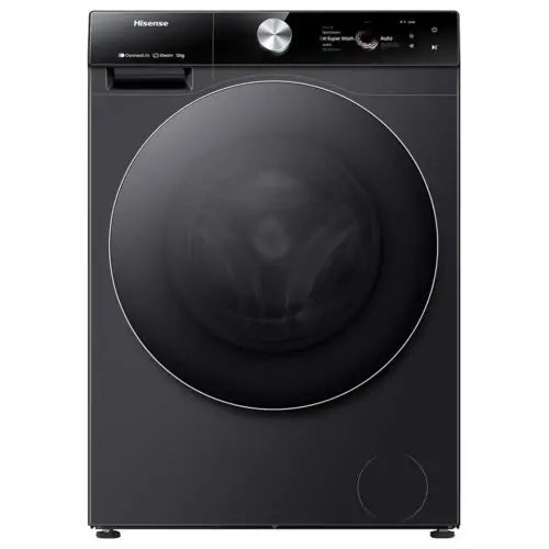 Hisense 12kg Front Load Full Automatic Washing Machine Series 7 Wi-Fi Touch Screen | WF7S1247BB
