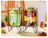 Glass Juice Dispenser with Stand & Tap  5L & 8L | Homelux Kenya