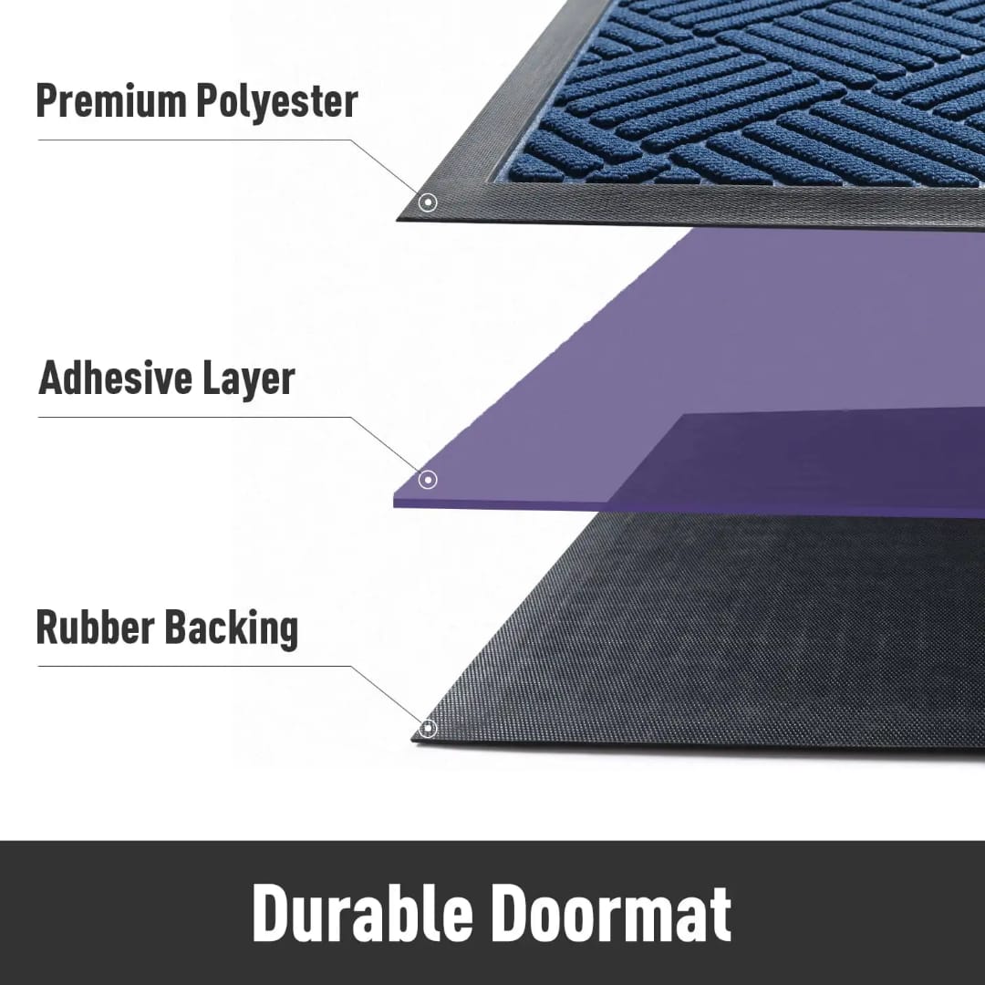 High quality non-slip wear resistant rubber doormat