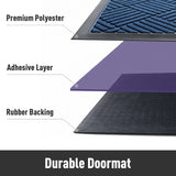 High quality non-slip wear resistant rubber doormat