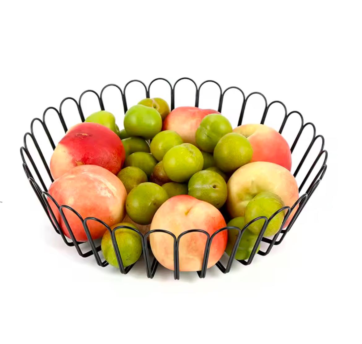 Creative Metal Fruit Bowl Basket round Iron Fruit Plate Stand