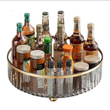 360-degree Rotating Turntable Organizer Space Saving Multi-Functional Storage Tray
