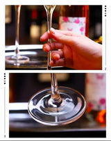 2pcs Crystal Glass Champagne Cup Home Creative Wine Glasses Cocktail Glass