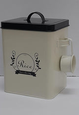 SQUARE metallic storage box.... laundry detergent//powder//food freshness