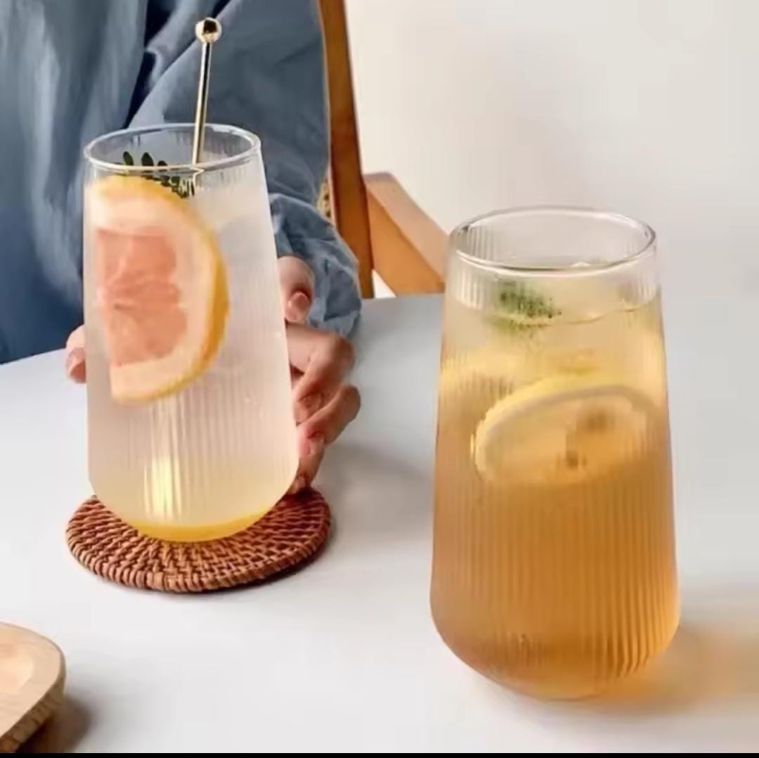 Ribbed  juice/water glasses
6pcs