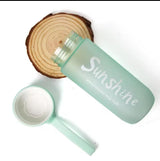 Frosted water bottles