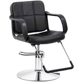 Foldable barber chair with hydraulic lift