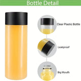 Set of 4 Reusable Juice Bottles |  480ml