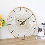 Gold-Painted Nordic Minimalist Creative Metal Luxury Wall Clock for Living Room Home Decoration.