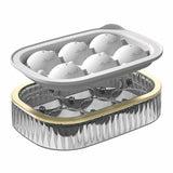 2 in 1 ice cube maker with tray and ball maker