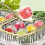 2 in 1 ice cube maker with tray and ball maker