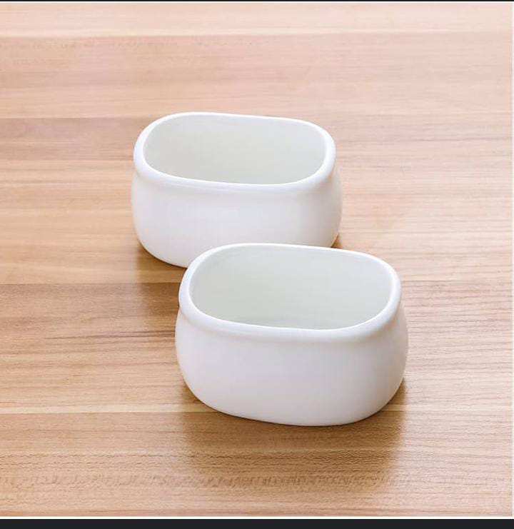 Ceramic sugar/tea satchet bowl 3pcs