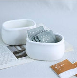 Ceramic sugar/tea satchet bowl 3pcs