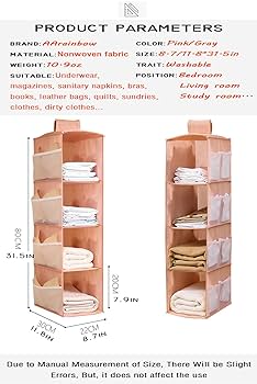 Multipocket 4 layer cloth organizer