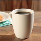 Ceramic white cup plain